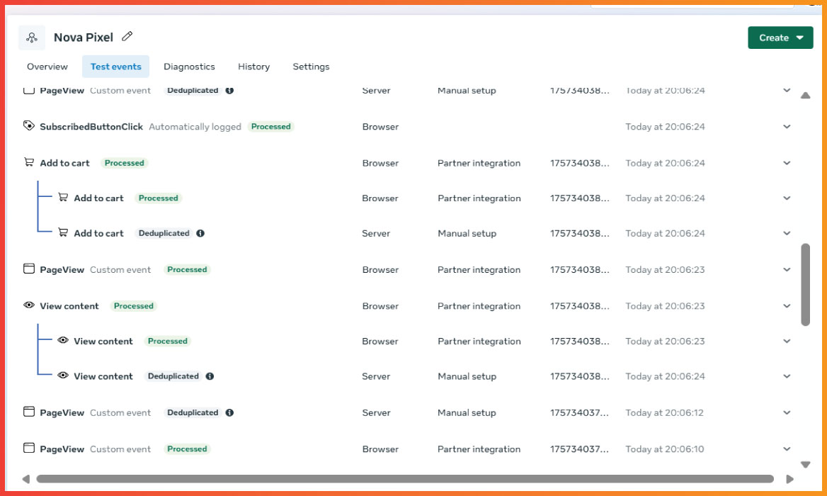 Facebook-Conversion-API for Nova Preset.