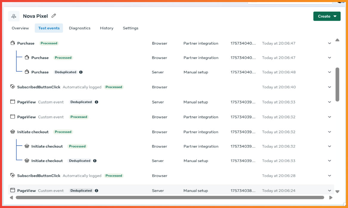 Facebook-Conversion-API for Nova Preset.